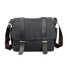 fashion men’s shoulder bag cross body travel bag student b canvas messenger bag male versipack