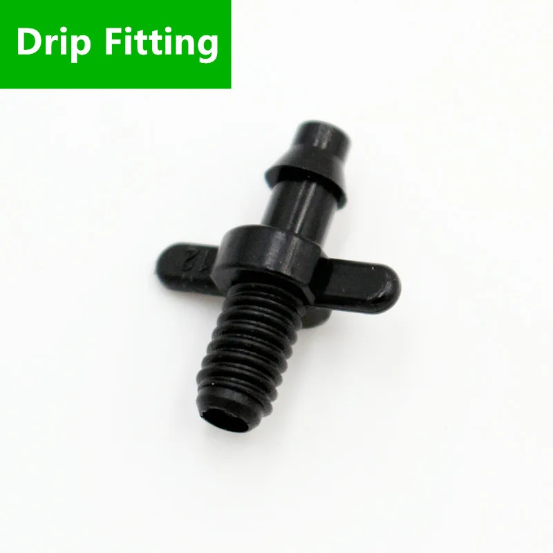 

500pcs/pack 1/4" Barbed x 5.8mm Thread Connector Screw Thread Greenhouse Micro Irrigation Fittings Water Saving Garden T109