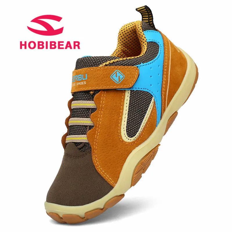Hobibear الأطفال الأحذية للفتيات شقة الاحذية الاطفال رياضية بنين تنفس شبكة التنس رياضة لينة جلد الأحذية الرياضية 2018