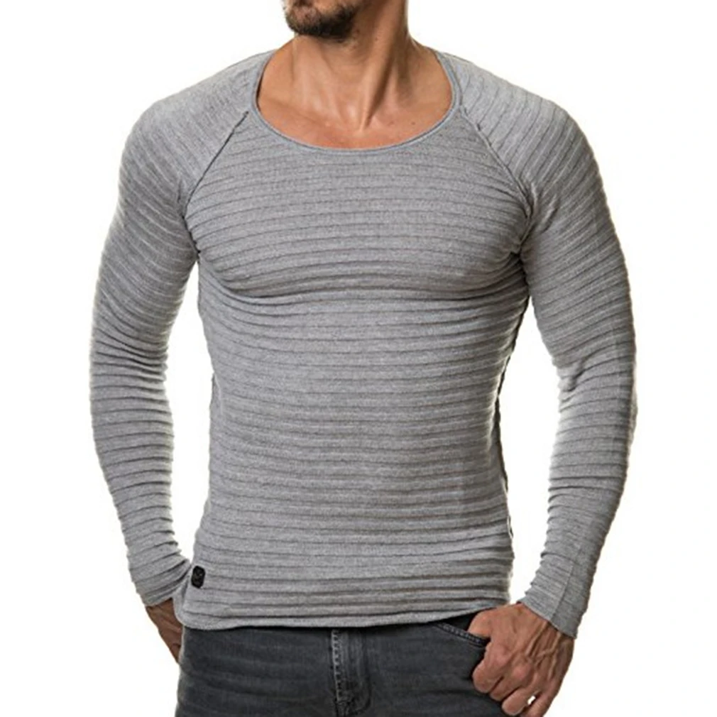 Muscle Hero Slim Fit Long Sleeve T Shirt Tee Tops Men Shirt Slim Fit ...