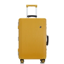 20″24″26″29″ New blue yellow pc Aluminum frame rolling hardside luggage trolley suitcase with wheels