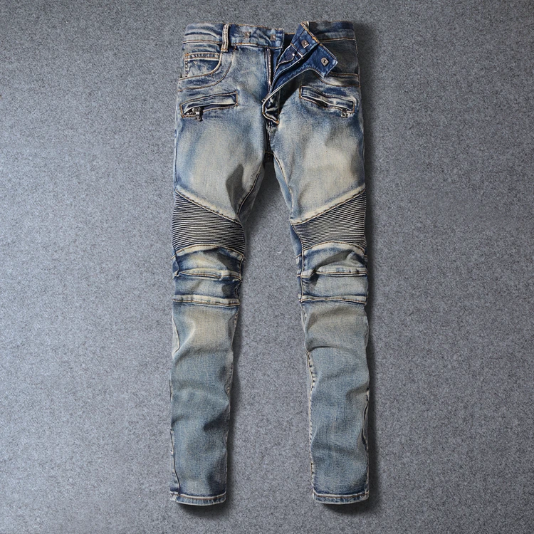 old school blue jeans