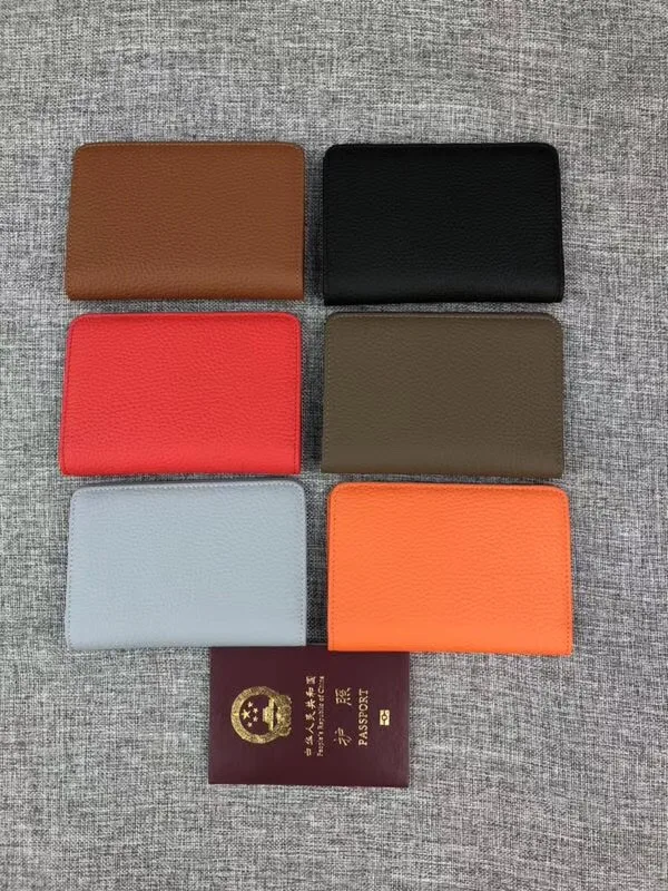 

Kafunila 2019 genuine cow leather women's wallet mini luxury brand small change purse passport cover ID credit card holder case