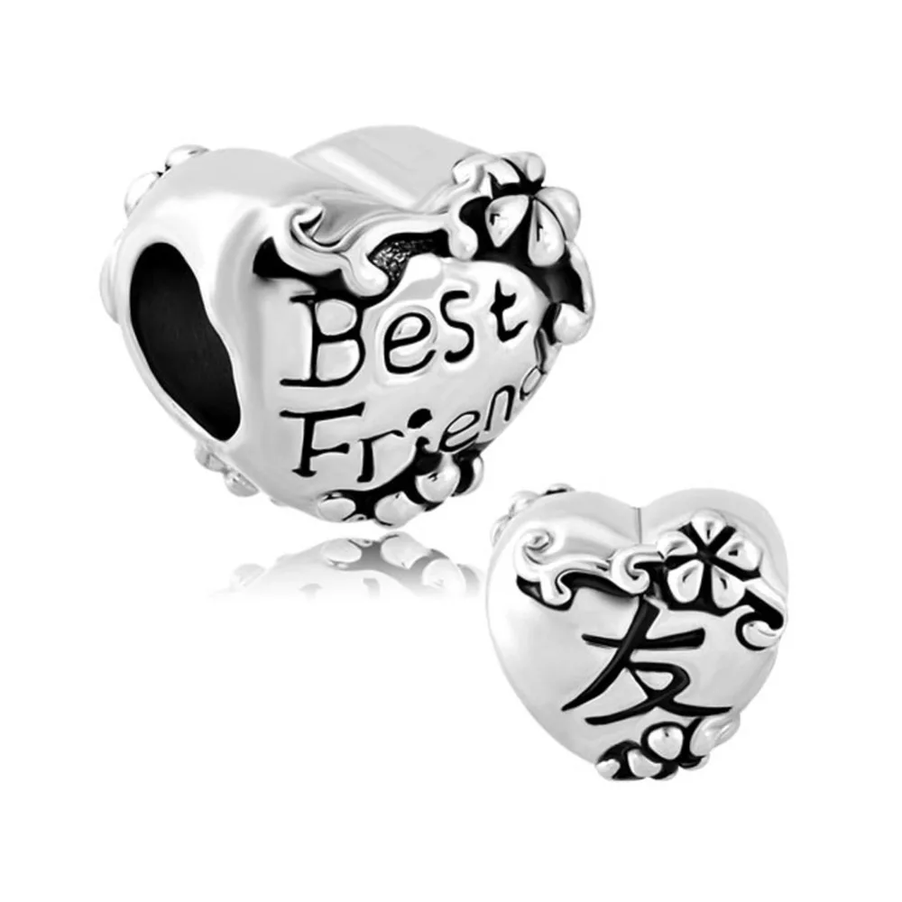 Heart Chinese Friendship Symbol Best Friend Flower Charms Braceletsin
