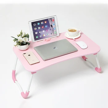 

Portable Mobile Laptop Standing Desk For Bed Sofa Laptop Folding Table Notebook Desk Lazy Multi-function study desk