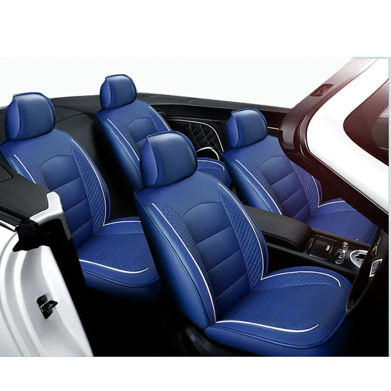 

Carnong auto seat cover leather custom same structure and size with original car 7 seater protector vehicle auto seat covers