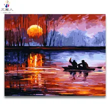 Абстрактный Марина С восходом солнца серии картины по номерам с комплекты посылка на холсте нарисованные красками картина по номерам