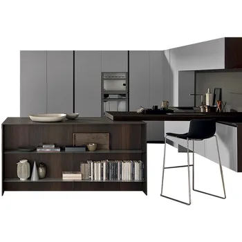 

Free custom design modern kitchen unit kitchen furniture white PVC membrance kitchen cabinets benchtop