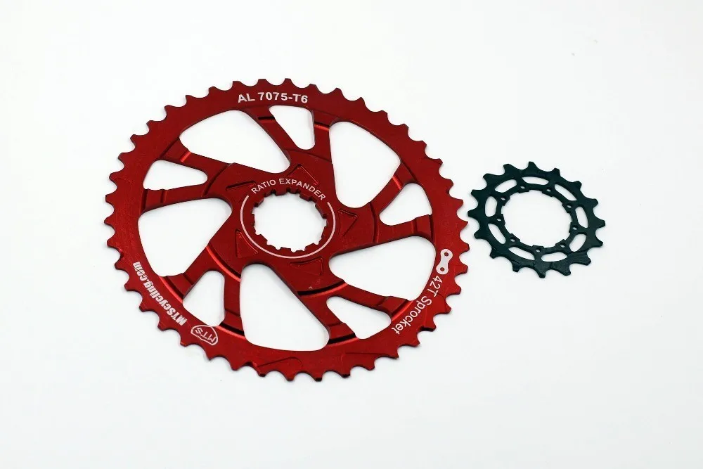 МТС 42 т + 16 т AL7075 Звездочка cog для SRAM PG1030 PG1050 PG1070 11-36 кассеты