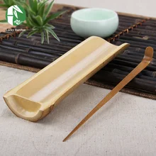 Bambus tee-set für teezeremonie Chinesischen Kung Fu tee zubehör werkzeuge handgemachte natürliche tee scoop nadel und tong set 2 stücke viel