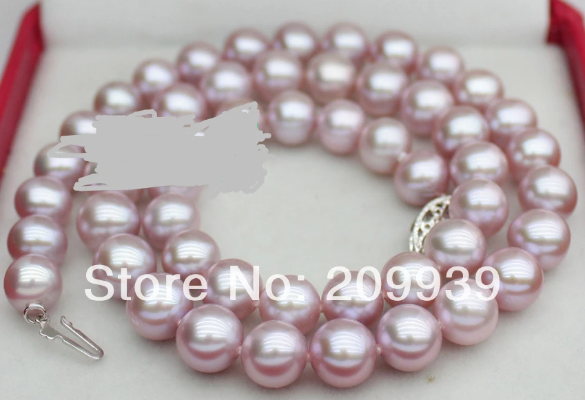 

FREE SHIPPING>>>@@ AS3335 BEAUTIFUL!PERFECT! 8-9MM AAA++ LAVENDER AKOYA PEARLS NECKLACE