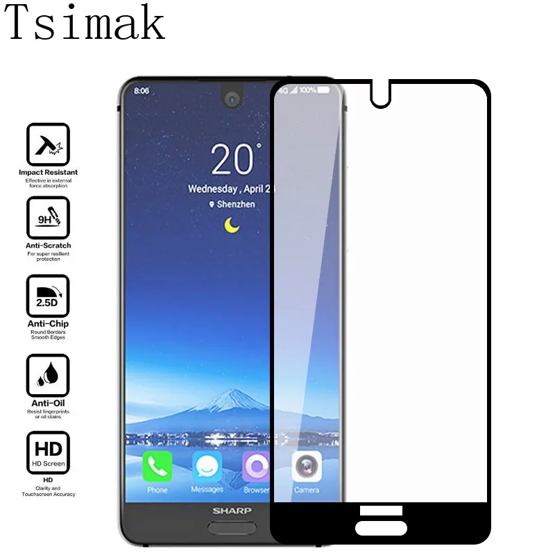 

Tempered Glass For Huawei Honor 8 9 Lite 10 7X 7A 6C 7C Pro V9 Play V10 Screen Protector Full Cover Enjoy 7s P Smart Glass Film