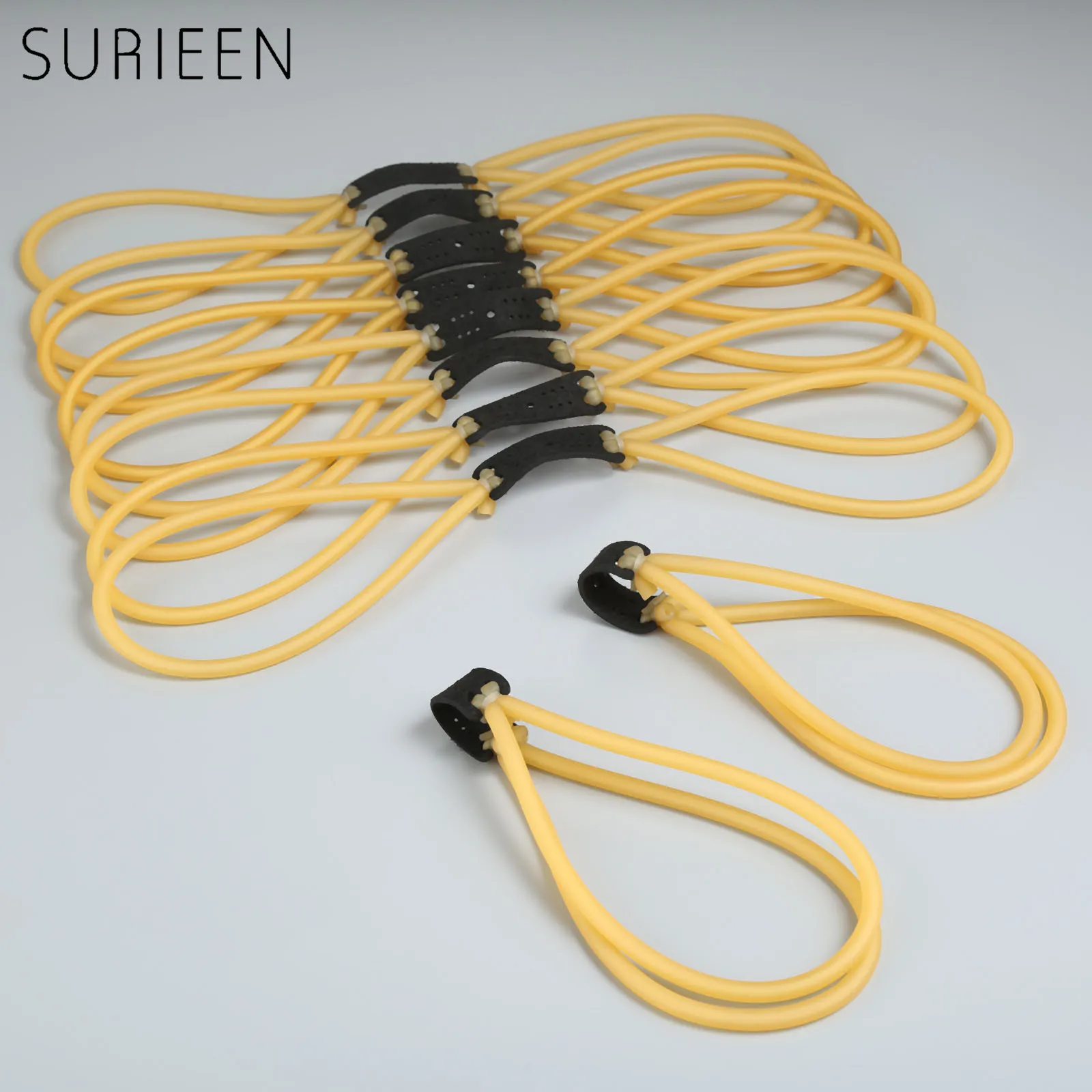 SURIEEN 10PCS /LOT Slingshot Rubber Band Practical Natural Latex