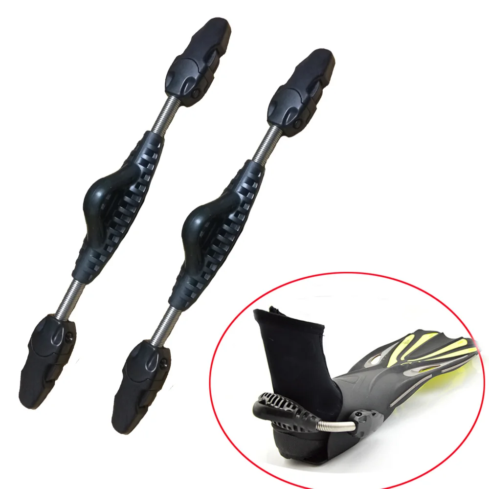2PC Snorkeling SCUBA Diving Spring Fin Strap with Quick Release Buckle
