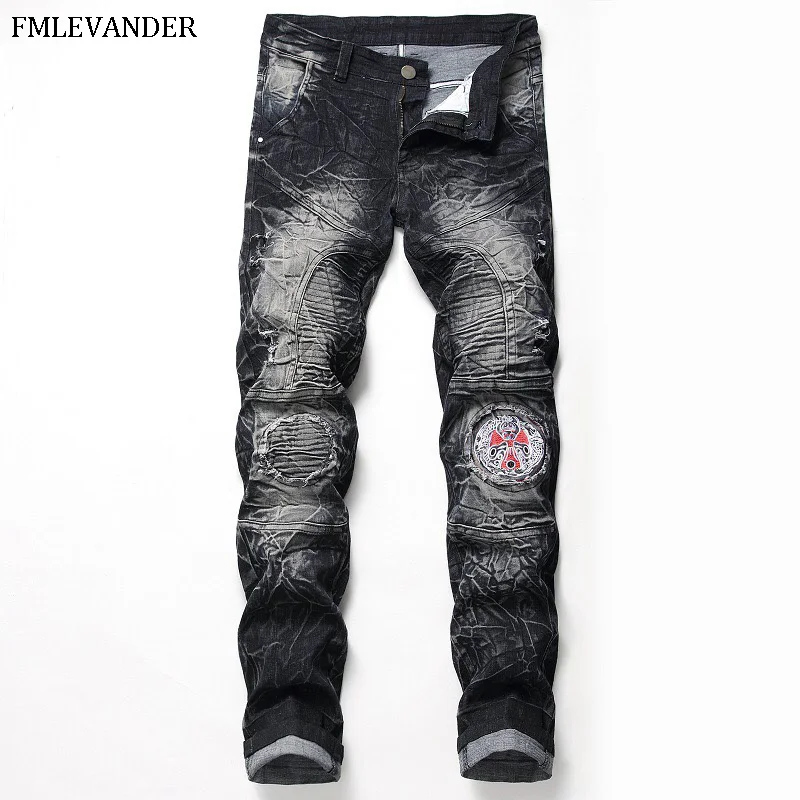 

2019 New Design Men Casual Jean Homme Slim Straight Pants Male Jeans Men