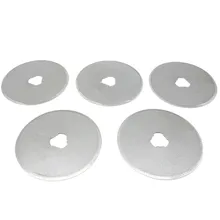 5pc 45mm Rotary Cutter Blades Fabric Paper Circular Cut Patchwork Leather Craft Rotary Spare Blades 45*8*0.3mm For Olfa Fiskars