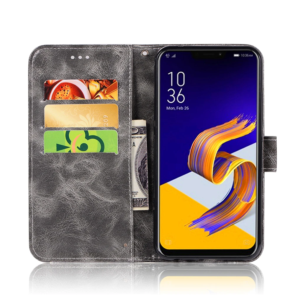 Модный чехол кошелек для ASUS Zenfone 5Z ZS620KL телефона с подставкой экстравагантный