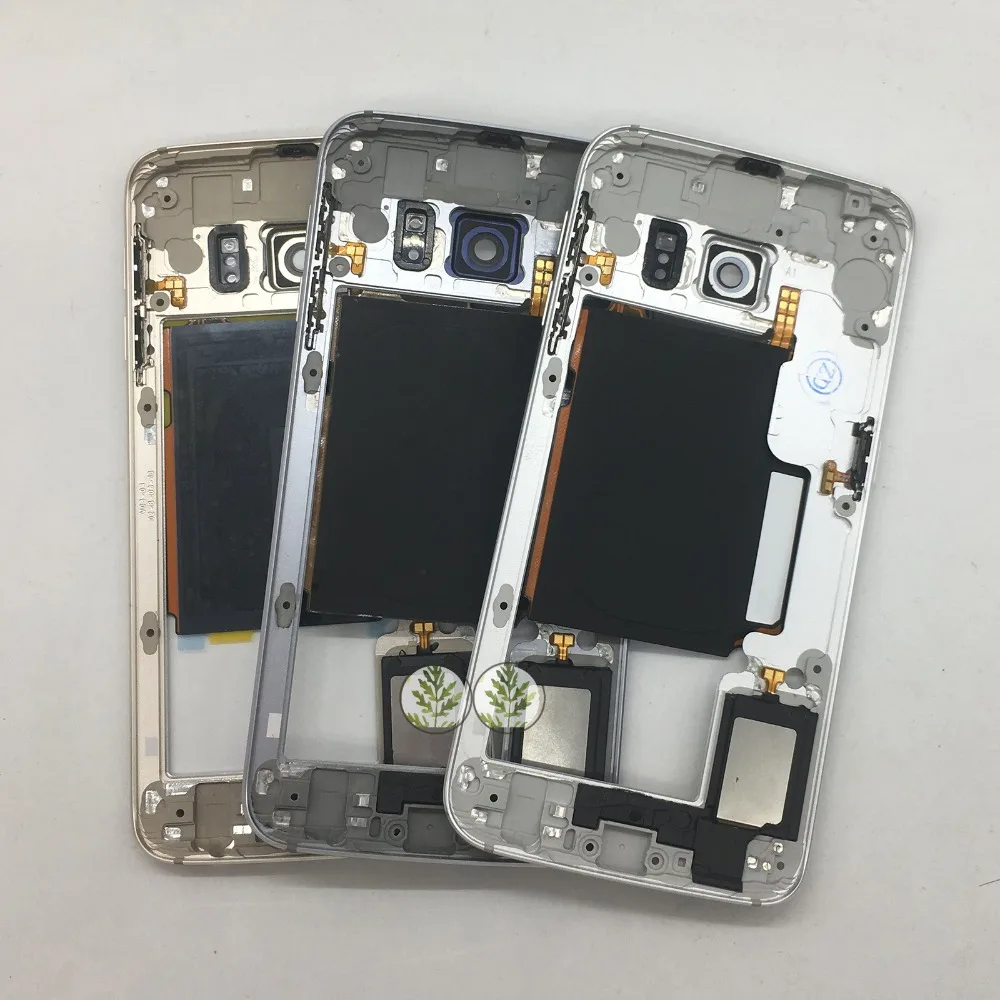 Средняя задняя рамка Корпус пластина ободок задний корпус для Samsung Galaxy S6 Edge G925 G925F