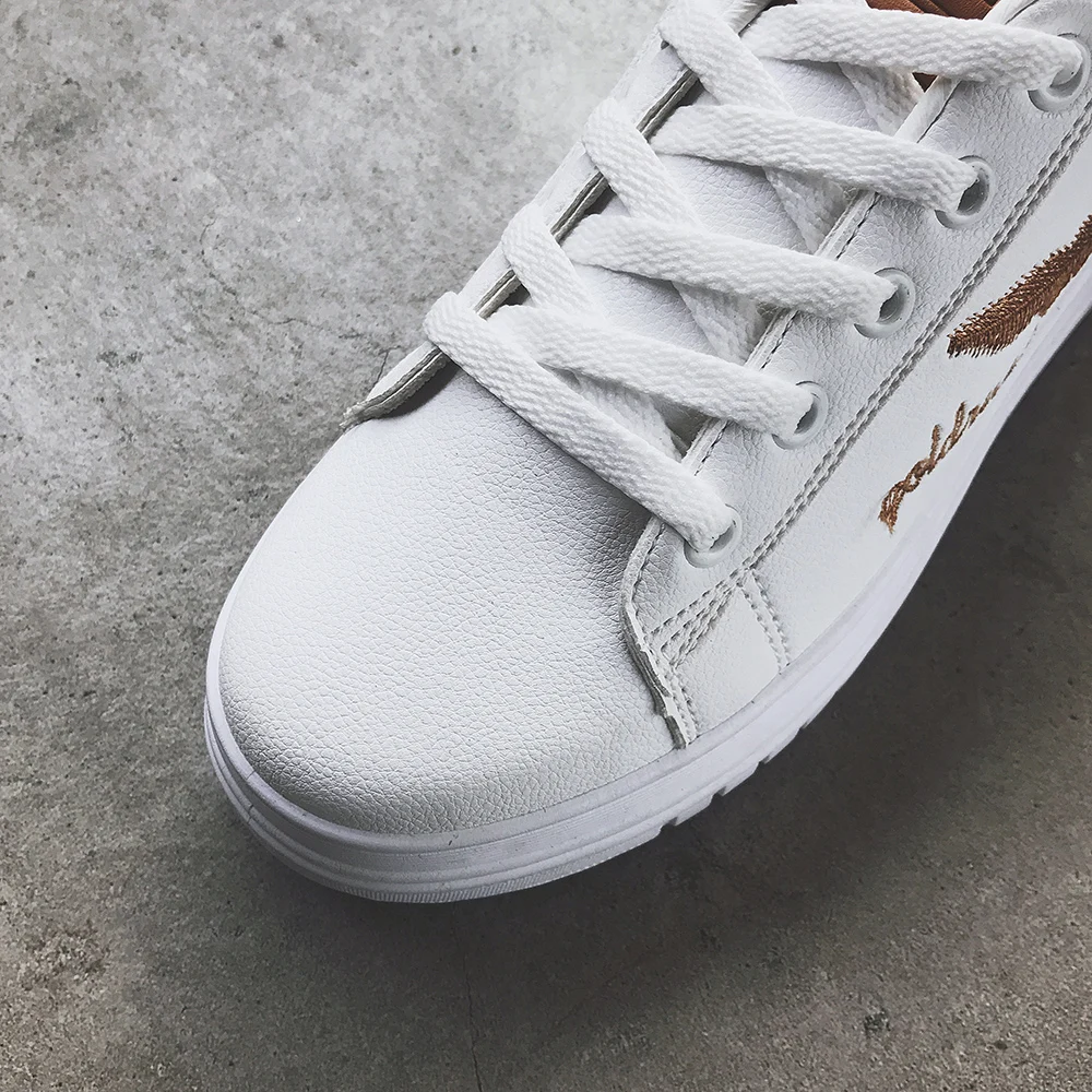 Women Casual Shoes 2018 Spring Summer PU Leather Shoes Woman Platform Lace-Up Fashion Embroidery Breathable Women Sneakers_2108 (3)