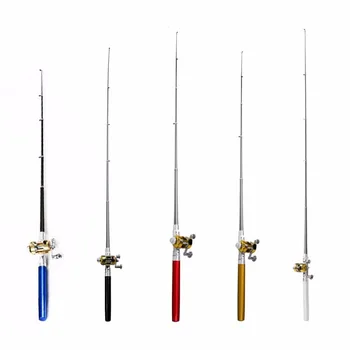

Super Lightweight Portable Pen Rod Fishing Set Mini Telescopic Fishing Rod Pole + Reel Pocket Fishing Reel Accessories