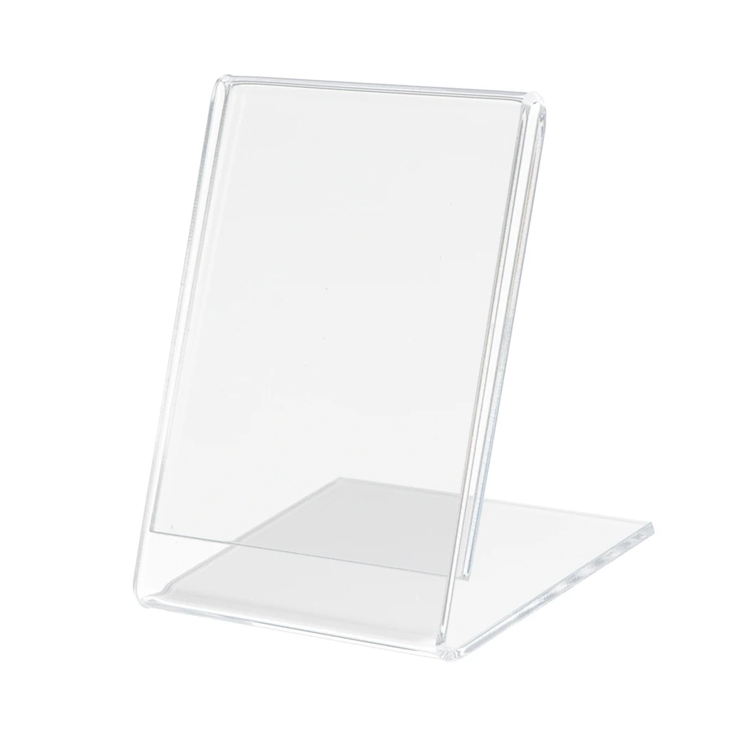 

Slant Back Acrylic Sign Holders Name Card Leaflet Menu Office Business Display Showcase Pictures and Advertisements
