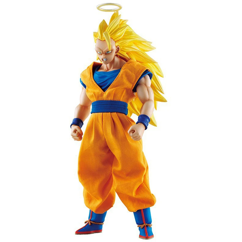 MegaHouse DOD Dragon Ball Z Son Goku ПВХ фигурка 21 см DOD Super Saiyan 3 Goku Коллекционная модель игрушки Figuarts DBZ figuaras