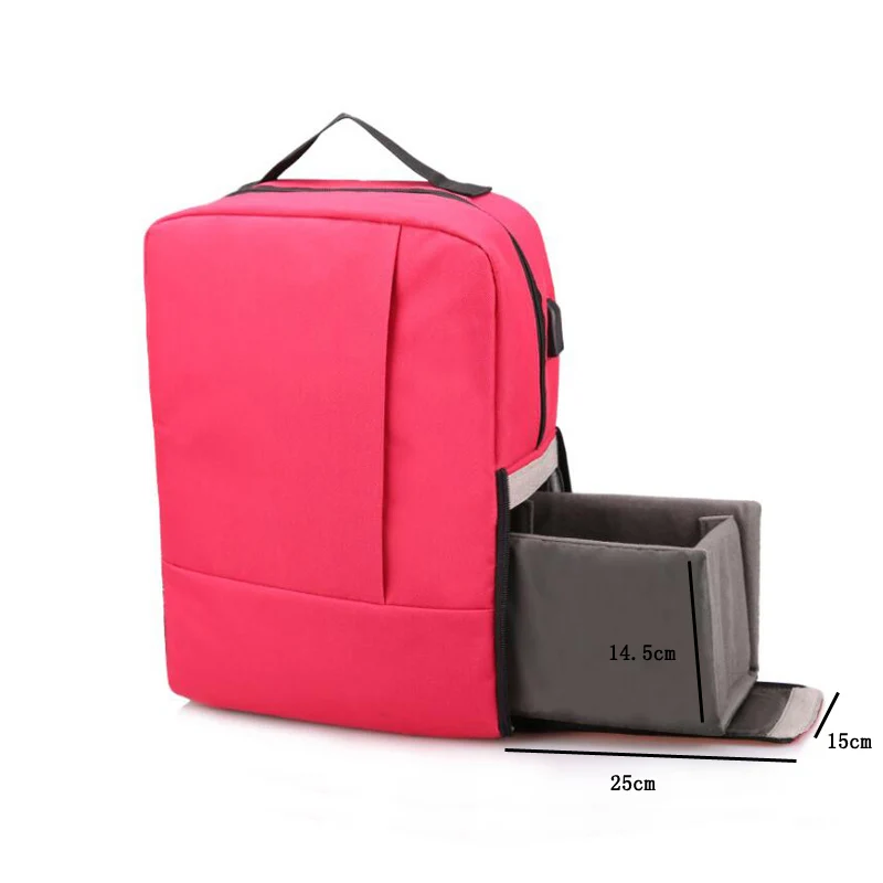 

Photo Video Shoulder SLR Camera Bag Scratchproof Digital DSLR Camera w/Rain Cover for Canon EOS 60D 70D 600D 700D 7D Mark III 2