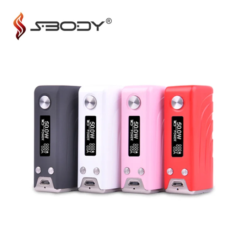 

Original S-BODY Elfin 50w TC mod 60W Mini Mod Box Vape Built-in 18500 Battery Electronic Cigarette Fit RDA RDTA RTA RBA Tank