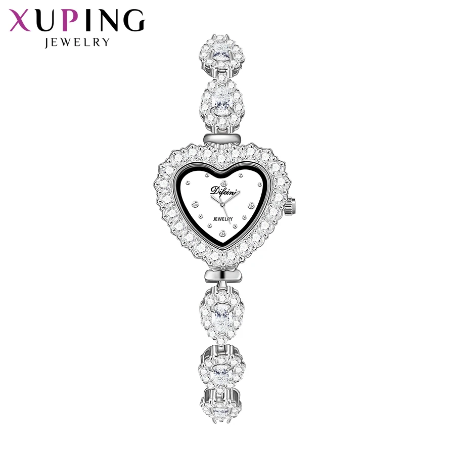 Xuping в форме сердца Белый синтетический фианит часы для женщин Новое поступление Капли воды Европейский стиль роскошные подарки 00004