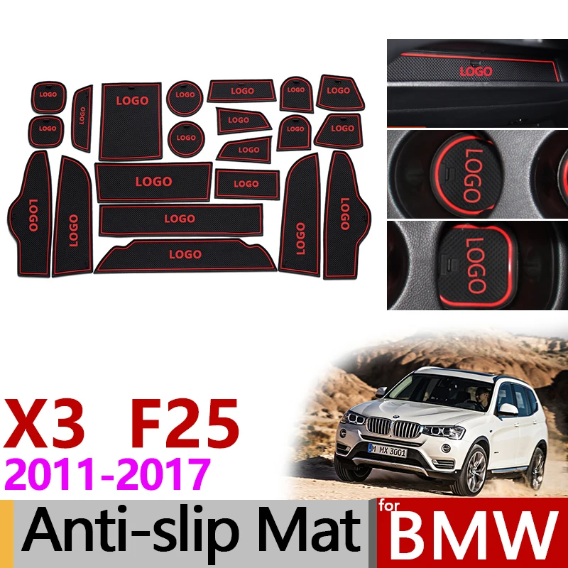 Противоскользящая резиновая подставка под ворота для BMW X3 F25 2011 2012 2013 2014 2015 2016 2017