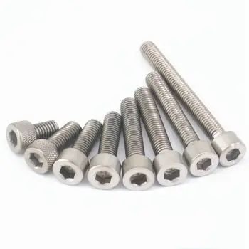 

LOT 10 M8 Pitch 1.25mm Length 10mm-120mm TA2 GR2 Titanium Hex Socket Head Cap Screw Bolts Anti Acid Corrosion DIN 912