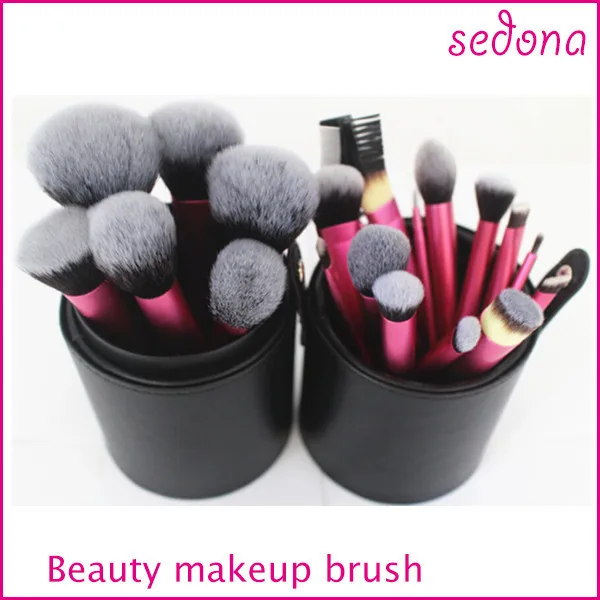 Profissional de Alta Maquiagem com Caixa do Cilindro Frete Grátis!! Sedona Marca Pçs Qualidade Conjunto Escova Cabelo Sintético 22 4 Cheap Aplicador de sombra