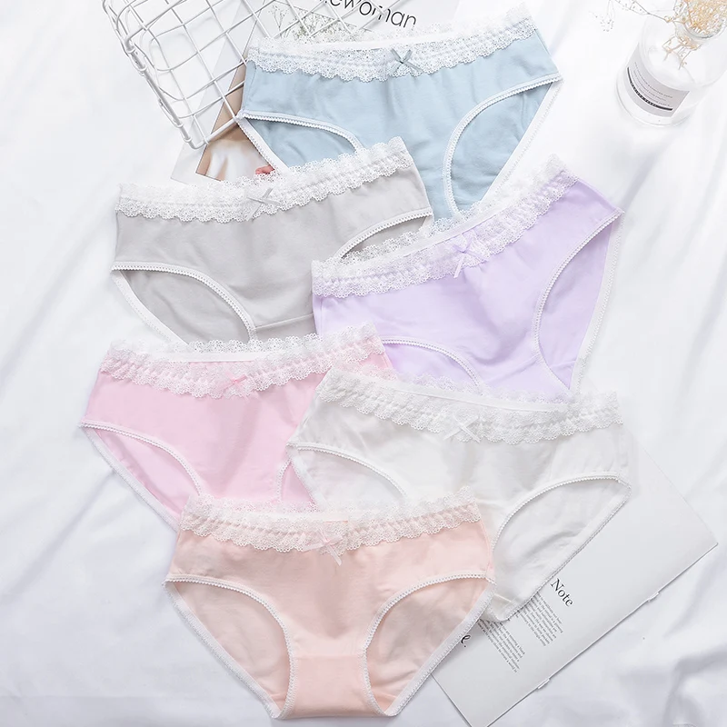 

4Pcs Women Panties Combed cotton Underwear Girl Lingeries Shorts Underpant Seamless Breathable Panty Female