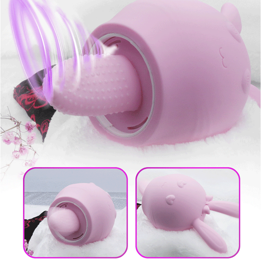Tongue Vibrator Blowjob Sex Toys for Women Oral Masturbator Massager Clitoris Stimulator Nipple lick Vagina Vibrator Sex Product (2)