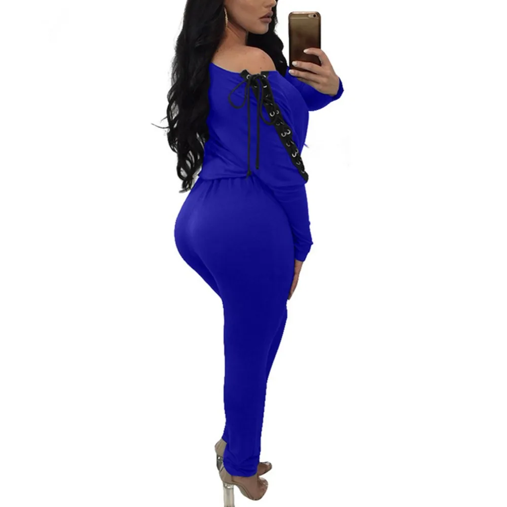 Combinaison femme 1 шт. повседневные узкие завязки на шнуровке бинты rompers Сексуальная с
