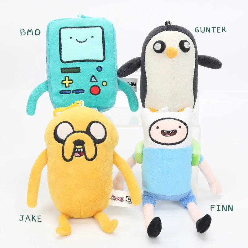 12cm Adventure Time Cartoon Plush Toys Finn Jake BMO Penguin Gunter Stuffed  Animal Dolls Keychain Pendant Toys for Children Gift| | - AliExpress