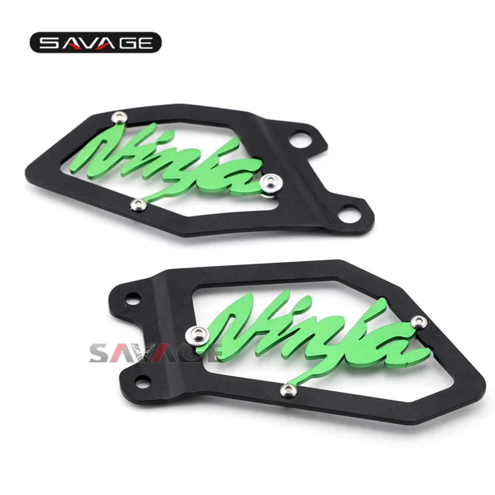 

Front Foot Peg Heel Plates Guard Protector For KAWASAKI ZX-10R NINJA ZX10R ZX 10R 2011-2017 11 12 13 14 15 16 17 NINJAZX10R