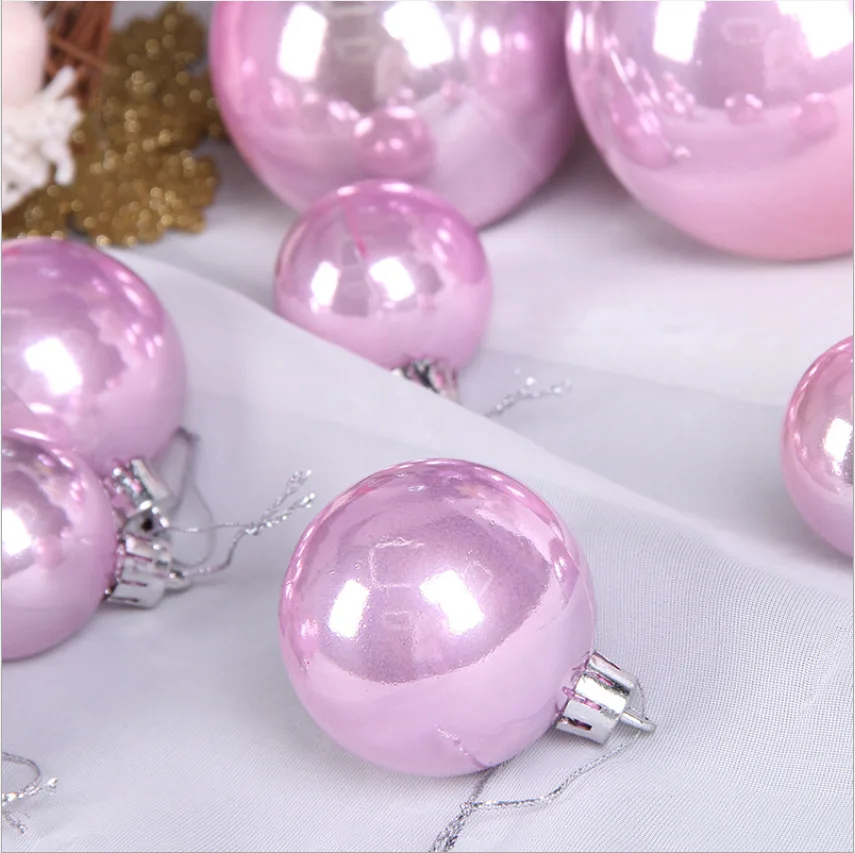 37 piezas oro rosa perla bola de Navidad para Navidad cumpleaños decoración de la boda del árbol de navidad | adornos de bolas Decoración