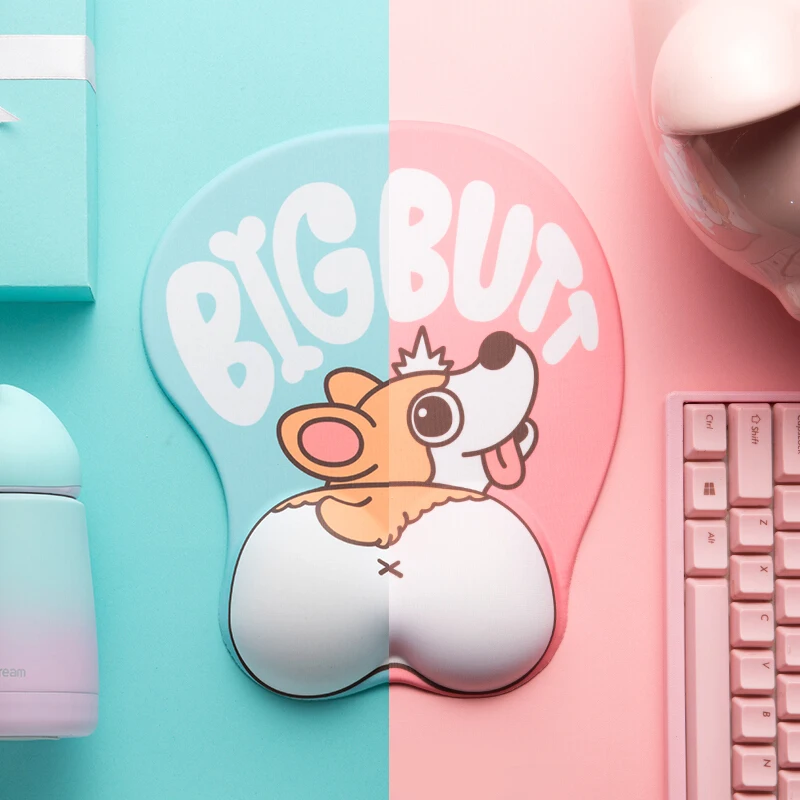 

New 3D cute anime Mouse Pad Ergonomic Soft Silicon Gel Anime Mousepad With Wrist Support Mouse Mat