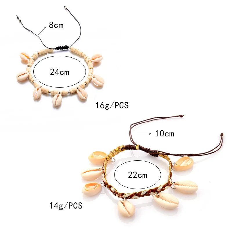 natural sea shell anklets (2)