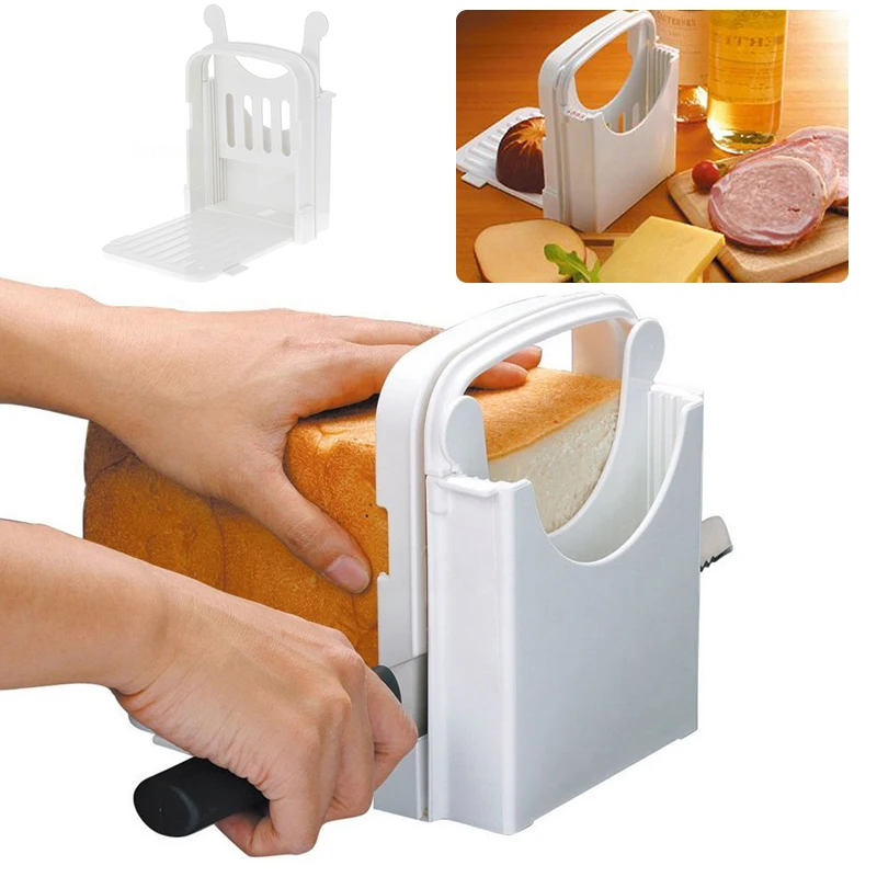 Toast Bread Slicer Loaf Sandwich Cutter Maker Guide Slicing Kitchen Tools