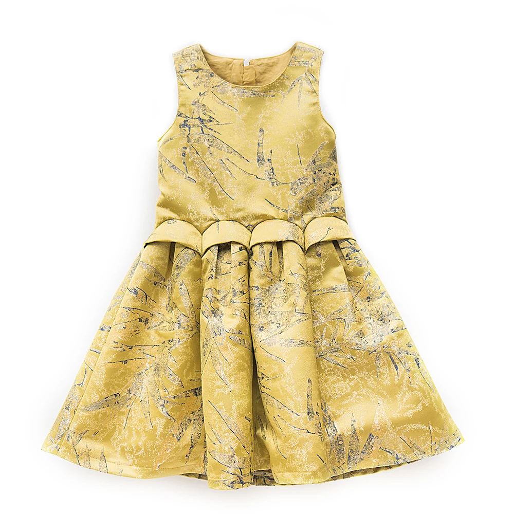 

Dream Cradle,Baby Girls Floral Dress/Baby Pageant Outfit/Orange Girls Dress/ Kids Chinese Style Clothes,Sleeveless Girls Dress