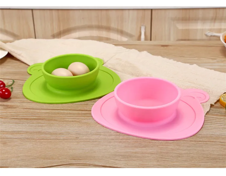 Силиконовая тарелка для кормления, лоток для посуды, контейнер для еды для детей, детская подложка под столовые приборы, коврик для детской пластины, всасывающий лоток, нескользящий мини-коврик