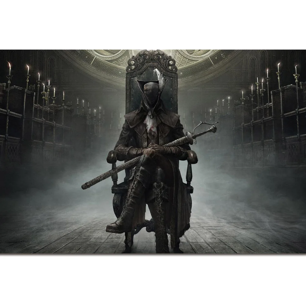 Bloodborne плакат искусство шелковая ткань печатает 24*36 дюймов видео игры настенные