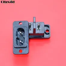 Cltgxdd 2Pin IEC 320 C8 AC Мощность разъем 2 pin черный AC Электророзетки