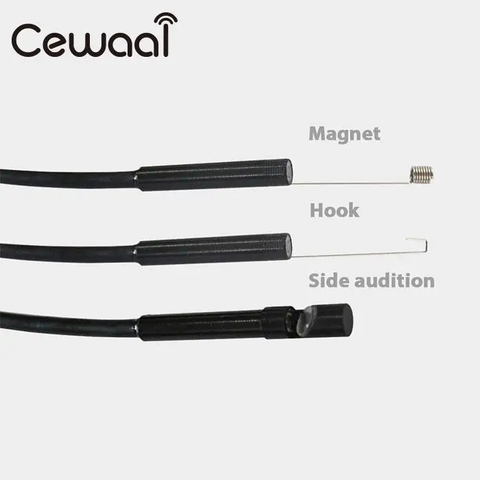 Cewaal 2/5/10 м Кабель для программирования в 5 мм объектив 6 светодиодный USB эндоскопа инспекции труб змеевидная видео Камера бороскоп для ПК с ОС Windows