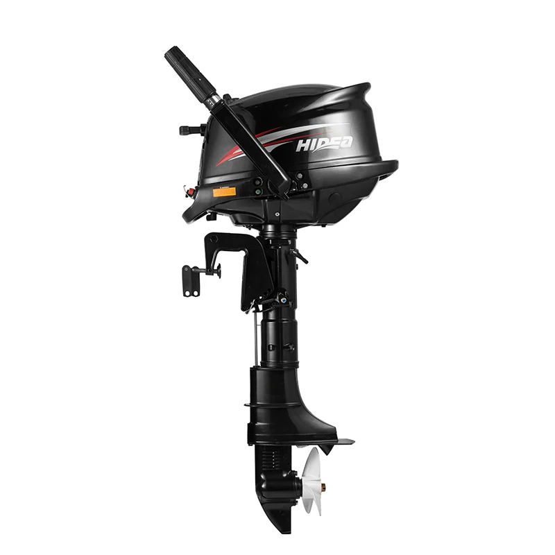 hidea cheap boat motors long shaft 4 stroke 5hp outboard