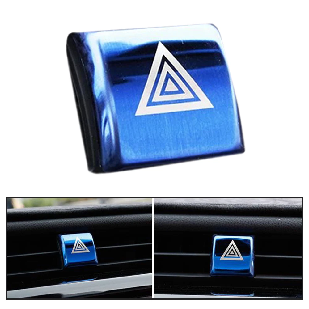 For Toyota Camry 2018 2019 XV70 Car Warning Button Cover Stickers Dashboard Emergency Lamp Decoration Sticker Frame Accessories-3