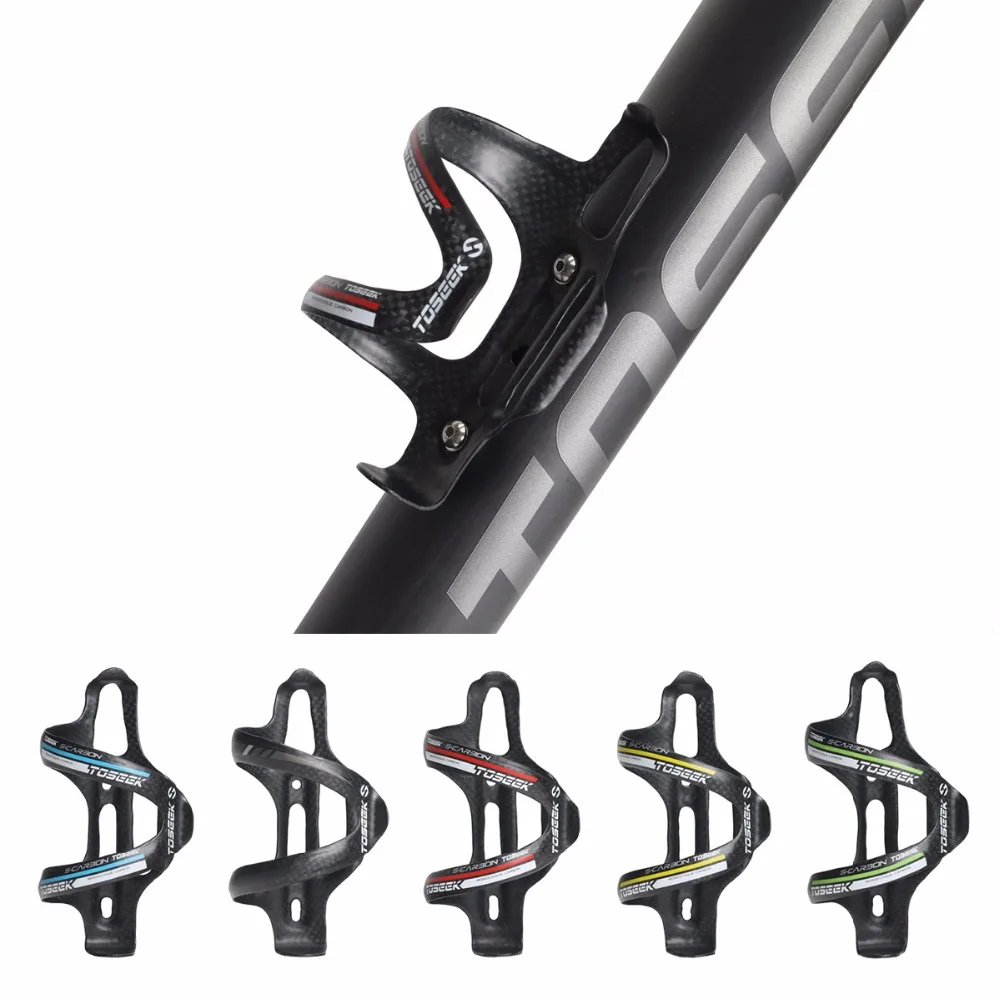 Toseek Full Carbon Fiber Water Bottle Cage MTB/Road Bicycle Bottle Holder Bike Mountain Fixed