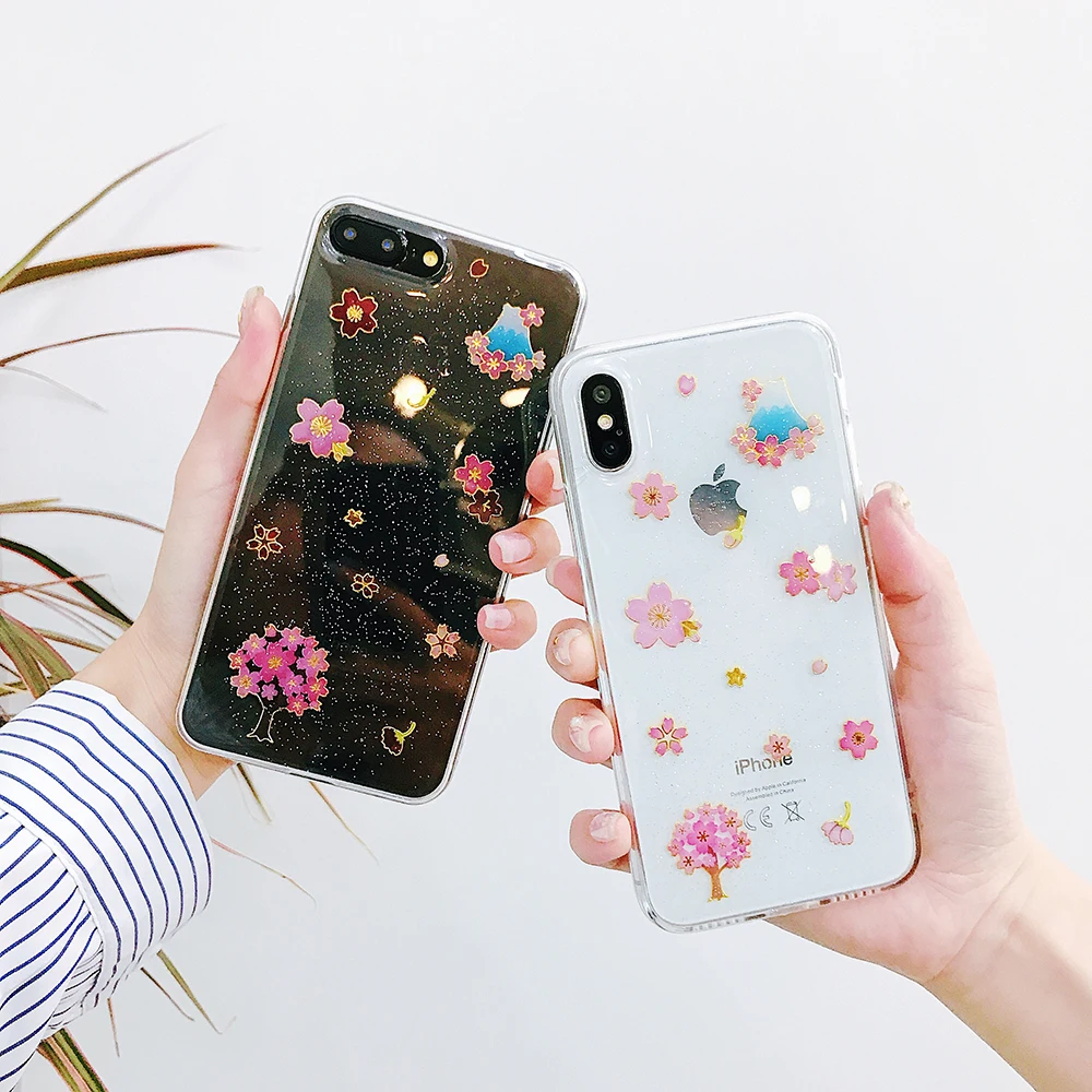 Cute Floral Pattern Cases for iphone 7 Case Soft TPU Case